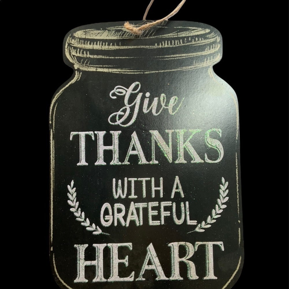 Mason Jar Wall Hanging Sign Inspirational Religious Country Phrase Black White - Picture 5 of 11